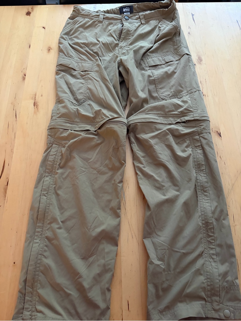 REI Convertible Cargo Pants for kids - Tan